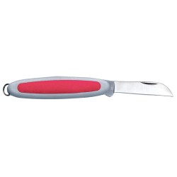 Couteau floral 15cm, inox, rouge/gris