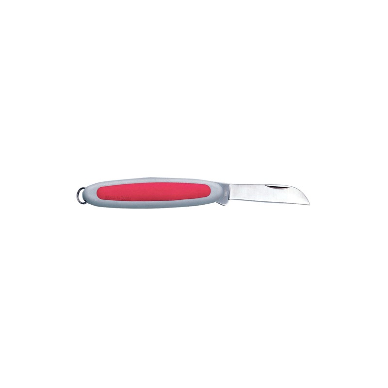 Couteau floral 15cm, inox, rouge/gris