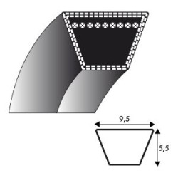 Courroie kevlar 3L660