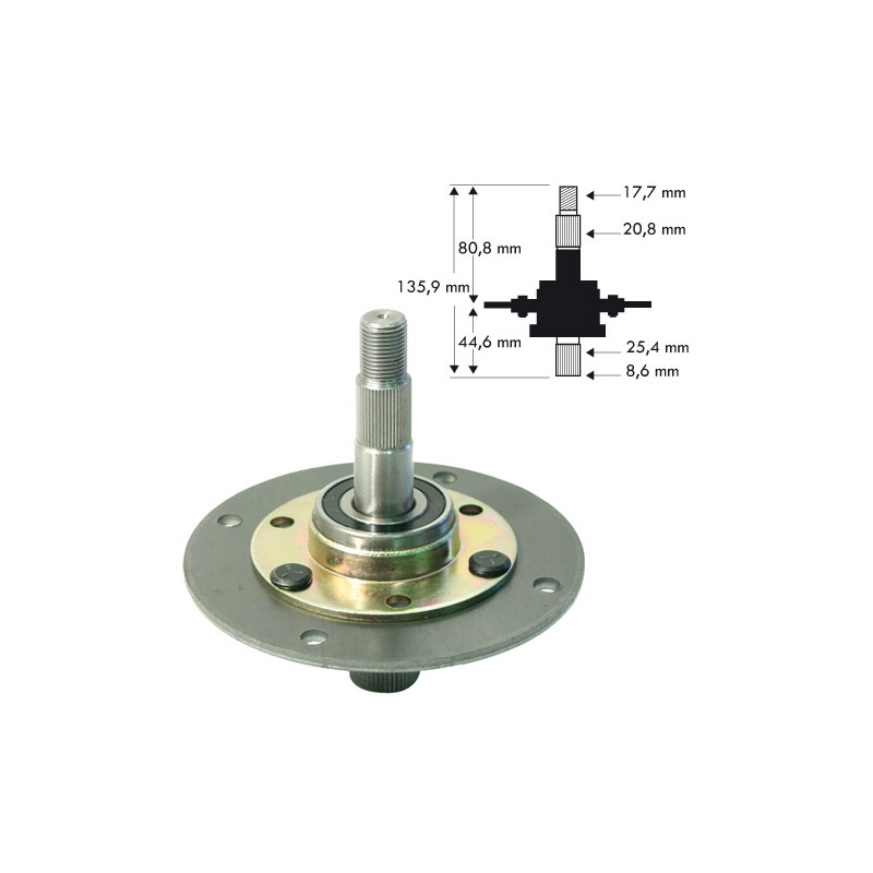 Palier adaptable a MTD 717-0906