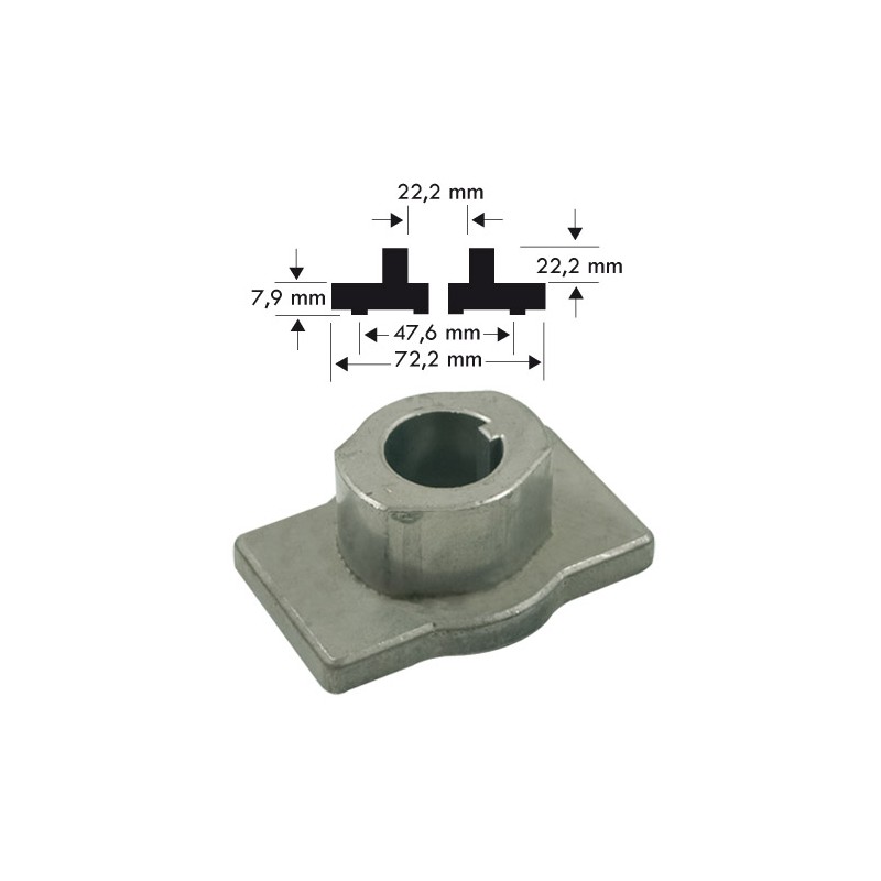 Support de lame adaptable a AYP rempl. 851514