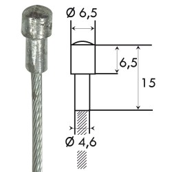 Câble embrayage 25/10 goupille