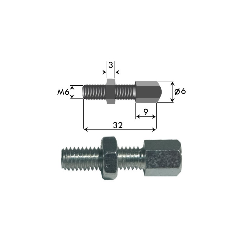 Vis de réglage M6