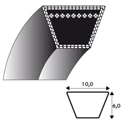 Courroie GGP 35064150/0 pour modèle 502/504tr/tre - Honda isy